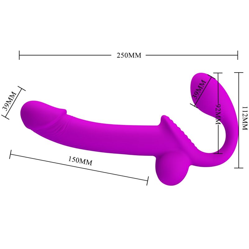 PRETTY LOVE - KELPIE DOUBLE STRAP - ON STIMULATOR PURPLE - Toys "n" Us