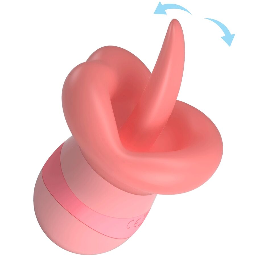 PRETTY LOVE - KYLEE TONGUE CLITORIS STIMULATOR 10 VIBRATIONS NUDE PINK - Toys "n" Us