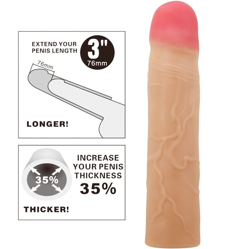 PRETTY LOVE - KYLIAN PENIS EXTENDER COVER FLESH - Toys "n" Us