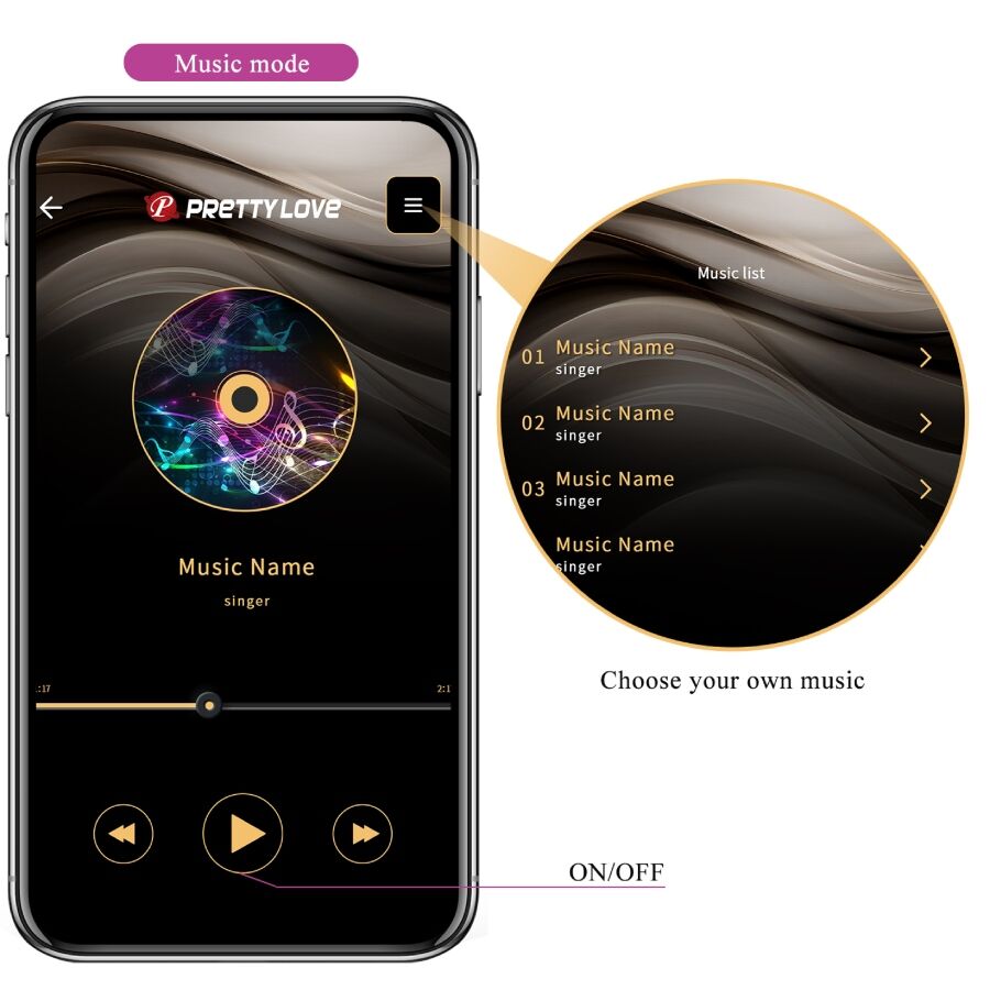 PRETTY LOVE - LEVIATHAN APP CONTROLLED VIBRATOR PURPLE - Toys "n" Us