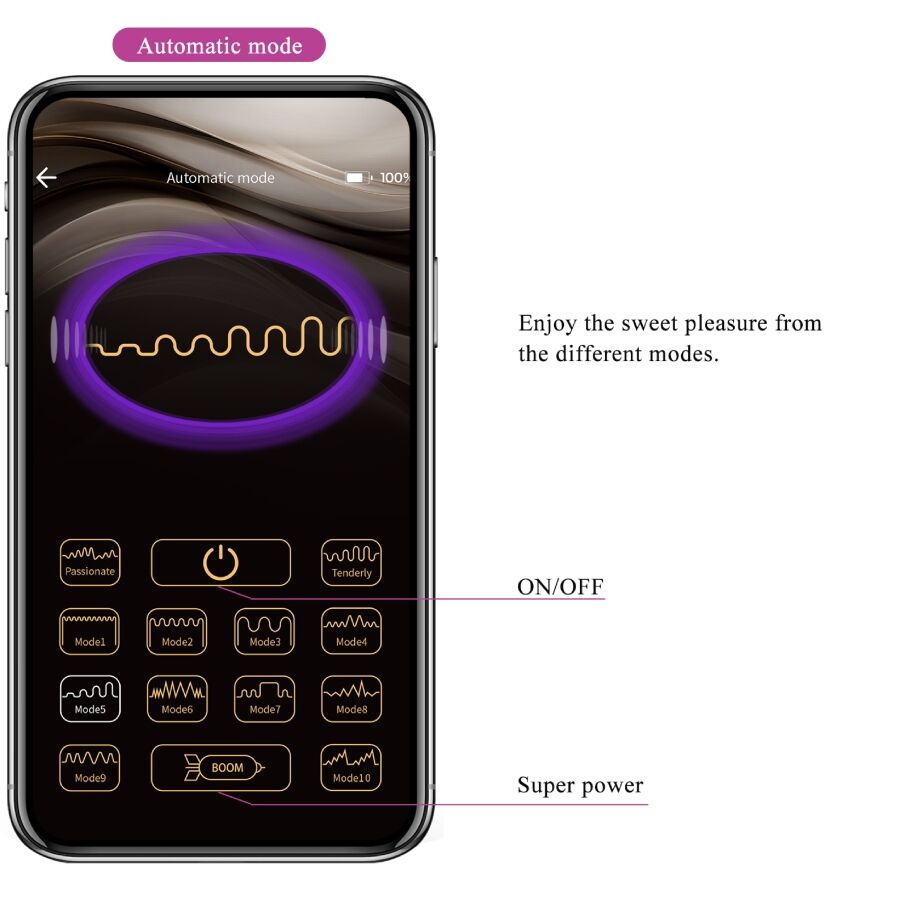 PRETTY LOVE - LEVIATHAN APP CONTROLLED VIBRATOR PURPLE - Toys "n" Us