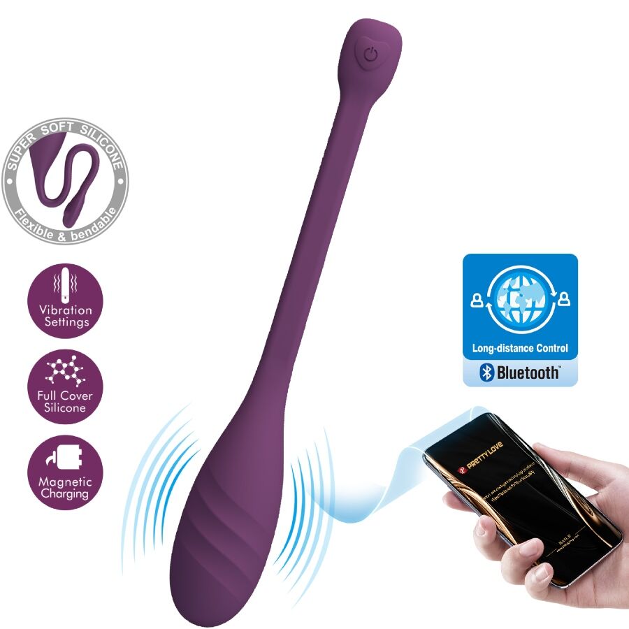 PRETTY LOVE - LEVIATHAN APP CONTROLLED VIBRATOR PURPLE - Toys "n" Us