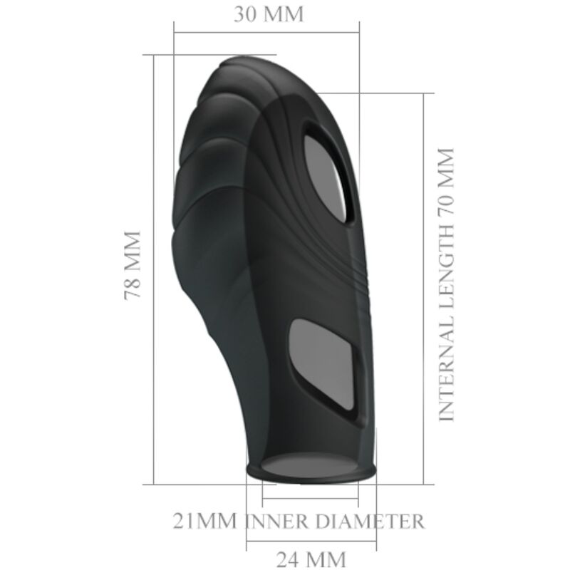 PRETTY LOVE - LICH SILICONE FINGER VIBRATOR BLACK - Toys "n" Us