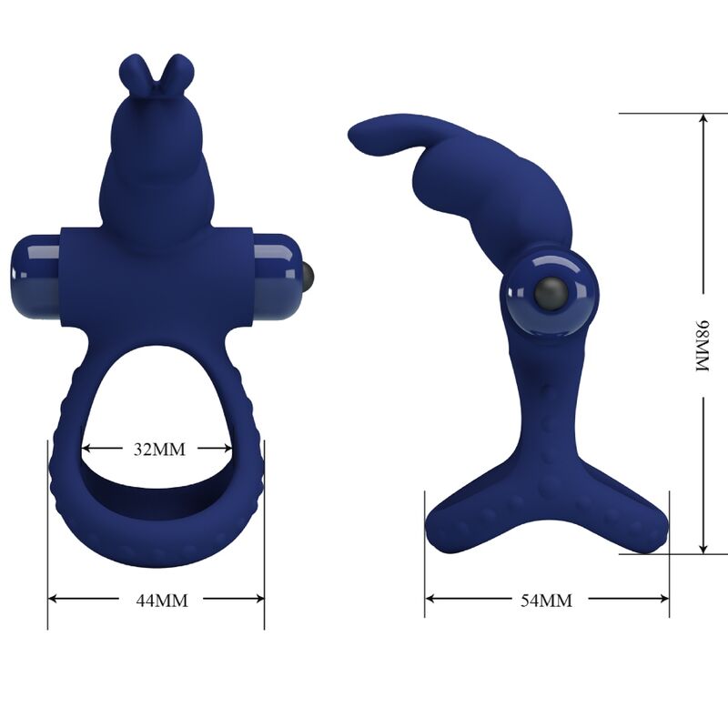 PRETTY LOVE - LUCHITO DOUBLE VIBRATING RING RABBIT BLUE - Toys "n" Us
