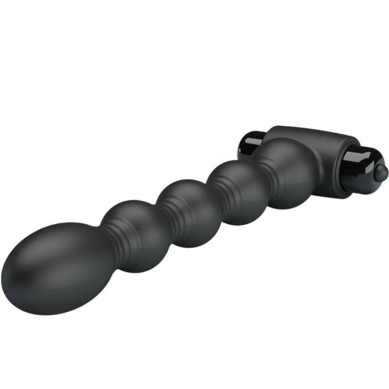 PRETTY LOVE - LYNN SILICONE ANAL PLUG 10 VIBRATIONS BLACK - Toys "n" Us