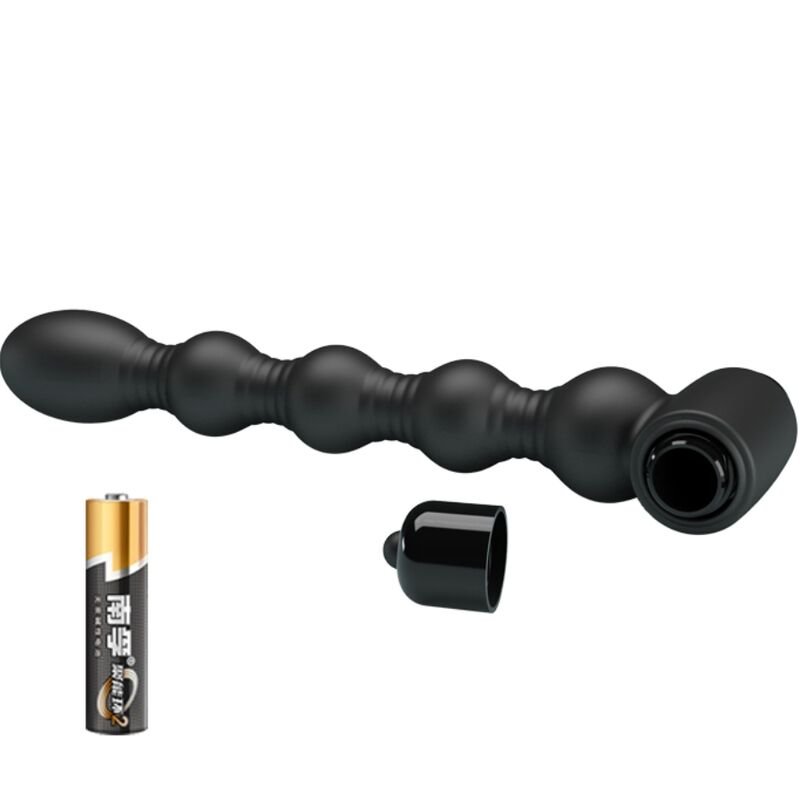 PRETTY LOVE - LYNN SILICONE ANAL PLUG 10 VIBRATIONS BLACK - Toys "n" Us