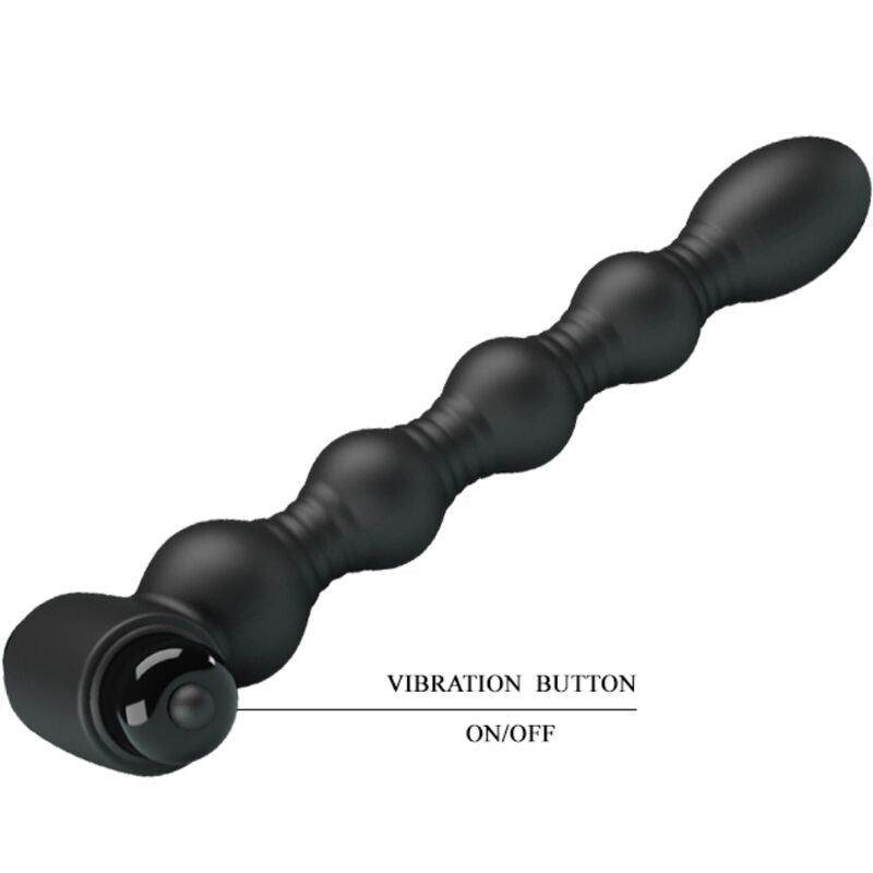 PRETTY LOVE - LYNN SILICONE ANAL PLUG 10 VIBRATIONS BLACK - Toys "n" Us