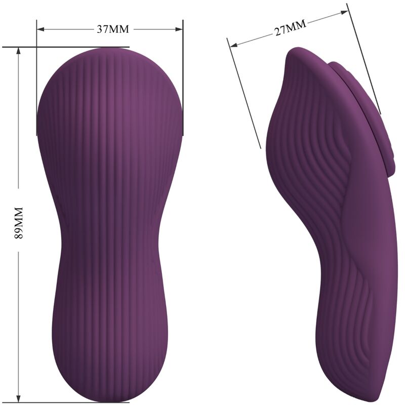 PRETTY LOVE - MANE LAY ON CLITORIS MASSAGER 10 VIBRATIONS REMOTE CONTROL PURPLE - Toys "n" Us