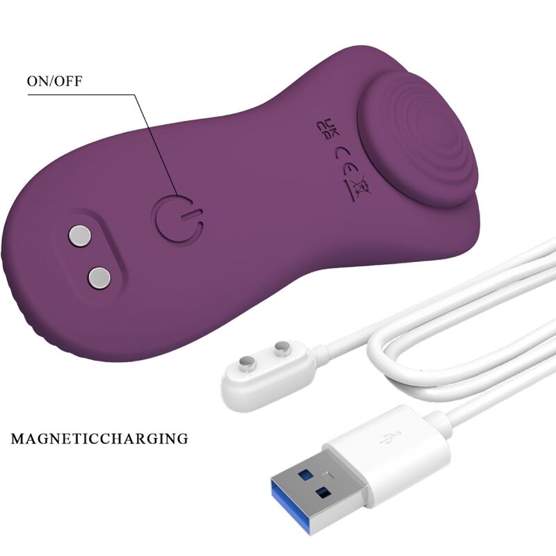 PRETTY LOVE - MANE LAY ON CLITORIS MASSAGER 10 VIBRATIONS REMOTE CONTROL PURPLE - Toys "n" Us