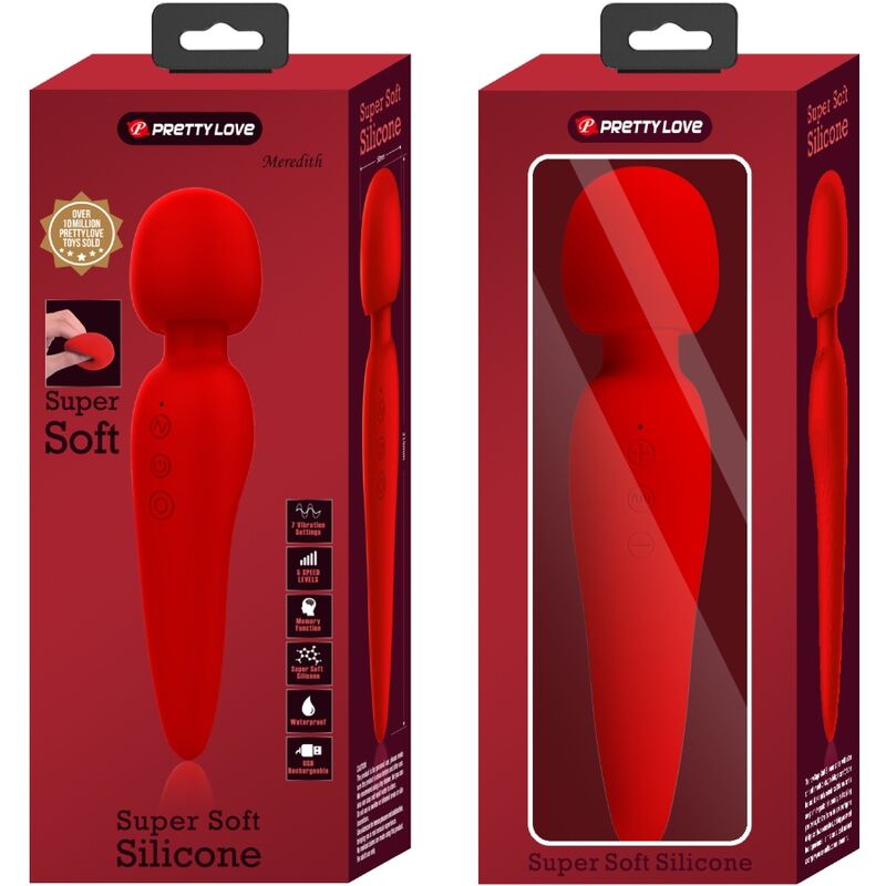PRETTY LOVE - MAREDITH MASSAGER 12 MODOS DE VIBRAO VERMELHO - Toys "n" Us