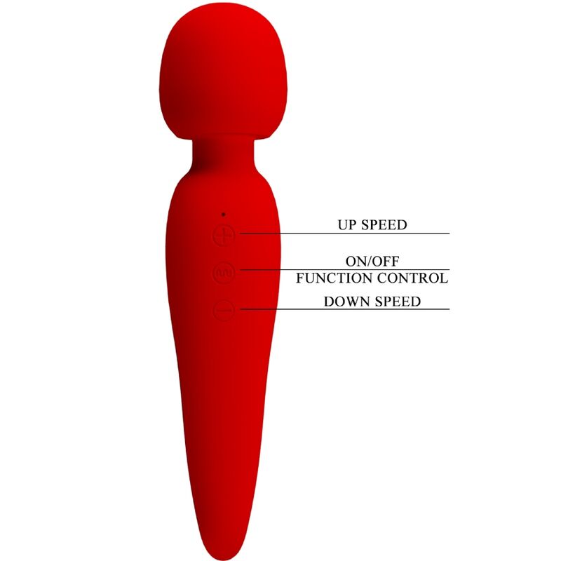 PRETTY LOVE - MAREDITH MASSAGER 12 MODOS DE VIBRAO VERMELHO - Toys "n" Us