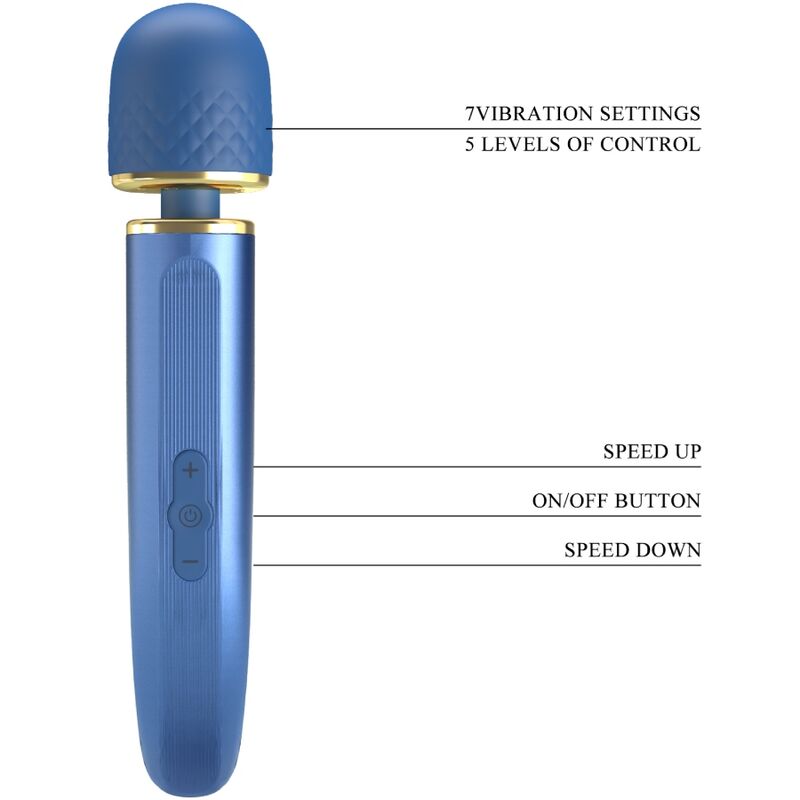 PRETTY LOVE - MASSAGER 7 MODOS DE VIBRAO AZUL - Toys "n" Us