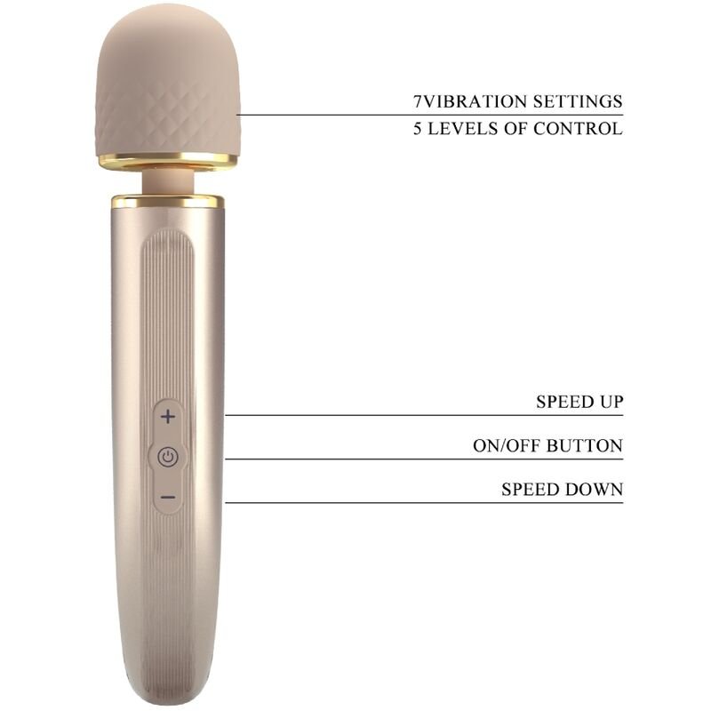 PRETTY LOVE - MASSAGER 7 MODOS DE VIBRAO CHAMPAGNE - Toys "n" Us