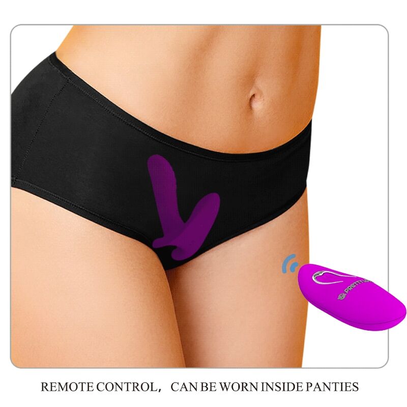 PRETTY LOVE - MASSAGER & VIBRATOR 12 VIBRATIONS REMOTE CONTROL PURPLE - Toys "n" Us