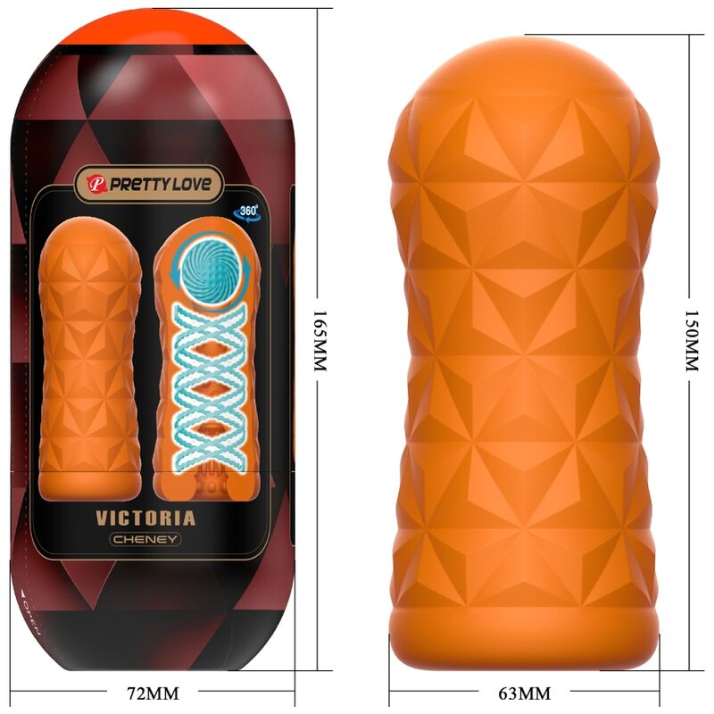 PRETTY LOVE - MASTURBADOR VICTORIA CHENEY LARANJA - Toys "n" Us