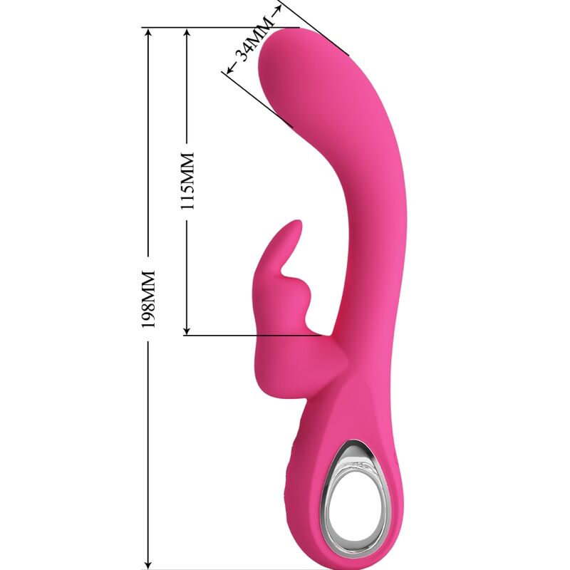 PRETTY LOVE - NOVAK RABBIT VIBRATOR 12 VIBRATIONS PINK - Toys "n" Us