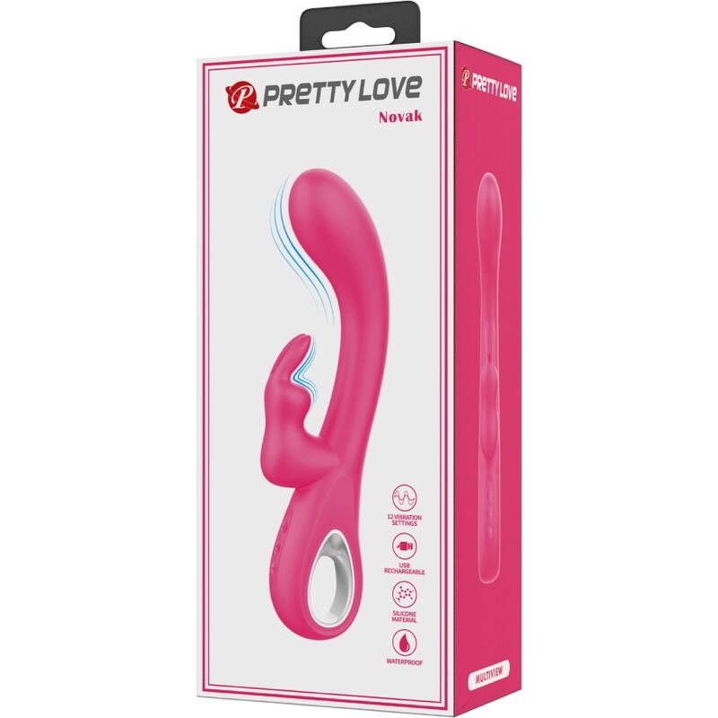 PRETTY LOVE - NOVAK RABBIT VIBRATOR 12 VIBRATIONS PINK - Toys "n" Us