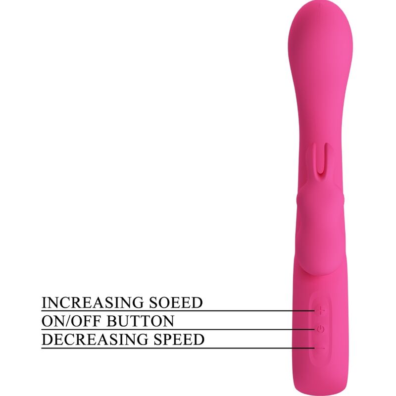 PRETTY LOVE - NOVAK RABBIT VIBRATOR 12 VIBRATIONS PINK - Toys "n" Us