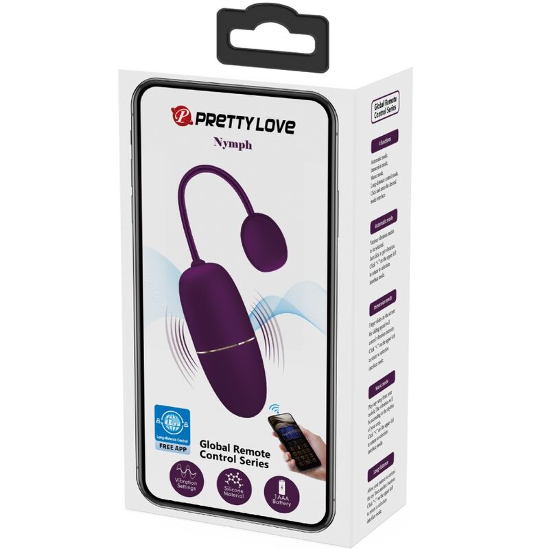 PRETTY LOVE - NYMPH OVO VIBRANTE APP CONTROLADO LILA - Toys "n" Us