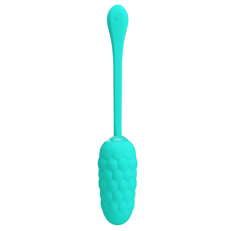 PRETTY LOVE - OVO VIBRANTE COM TEXTURA MARINHA RECARREGVEL AQUA GREEN - Toys "n" Us