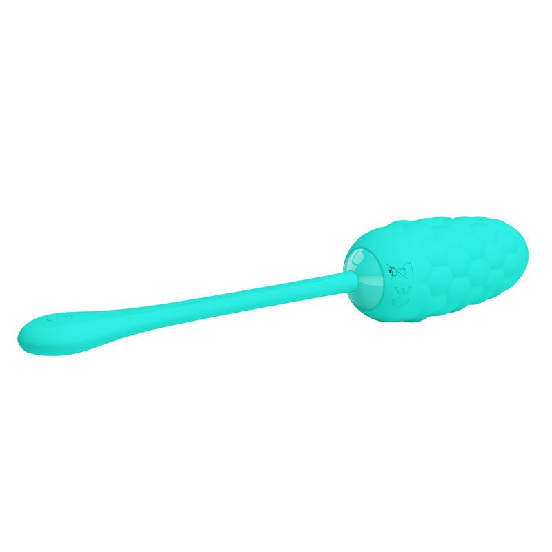 PRETTY LOVE - OVO VIBRANTE COM TEXTURA MARINHA RECARREGVEL AQUA GREEN - Toys "n" Us