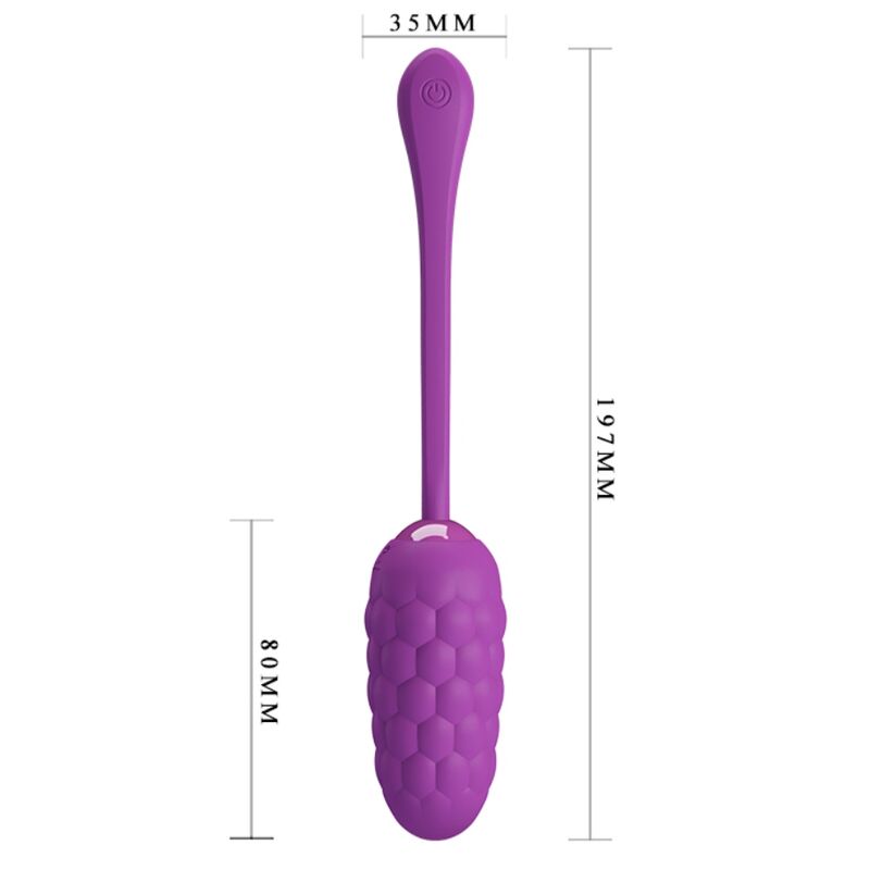PRETTY LOVE - OVO VIBRANTE COM TEXTURA MARINHA RECARREGVEL ROXA - Toys "n" Us
