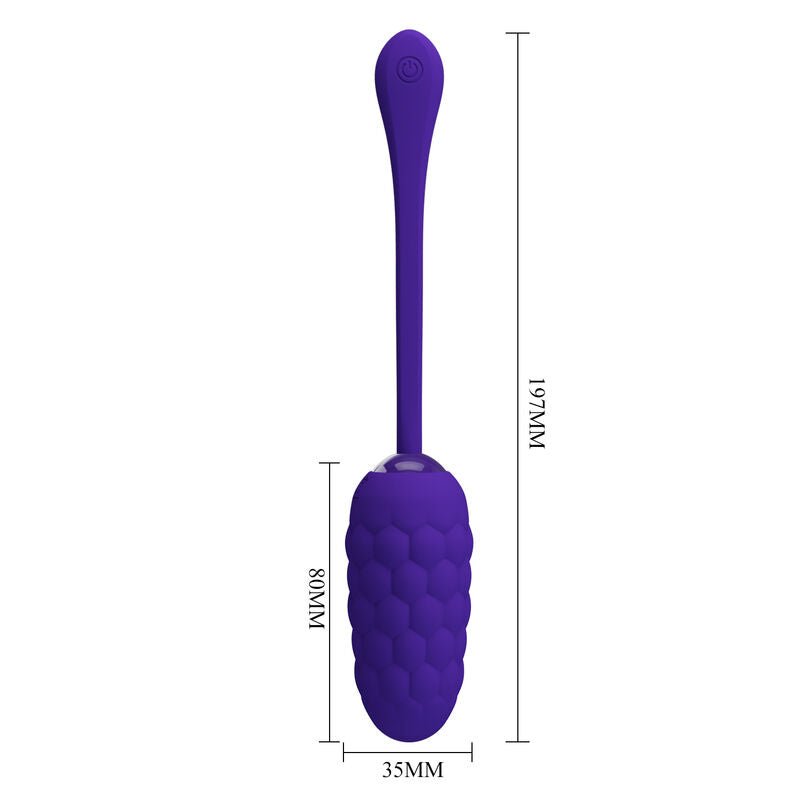 PRETTY LOVE - OVO VIBRANTE COM TEXTURA MARINHA RECARREGVEL ROXA - Toys "n" Us