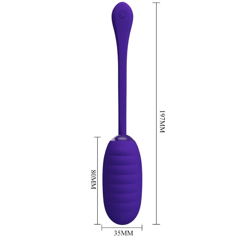 PRETTY LOVE - OVO VIBRATÓRIO RECARREGVEL KIRK ROXO - Toys "n" Us