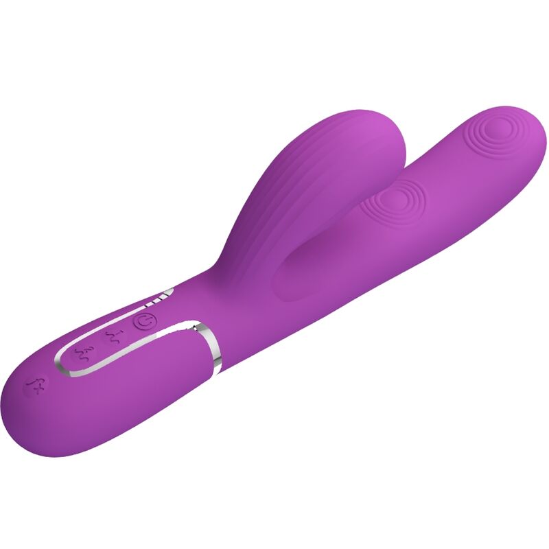 PRETTY LOVE - PERLITA 3 IN 1 MULTIFUNCTION RABBIT VIBRATOR PURPLE - Toys "n" Us