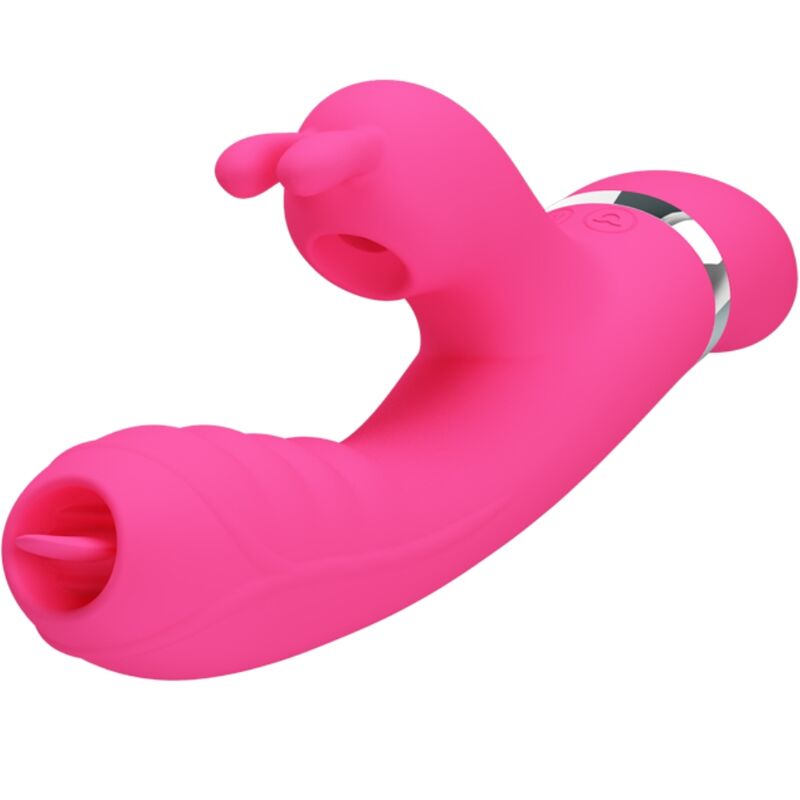 PRETTY LOVE - PHOENIX MULTIFUNCTION RABBIT VIBRATOR PINK - Toys "n" Us