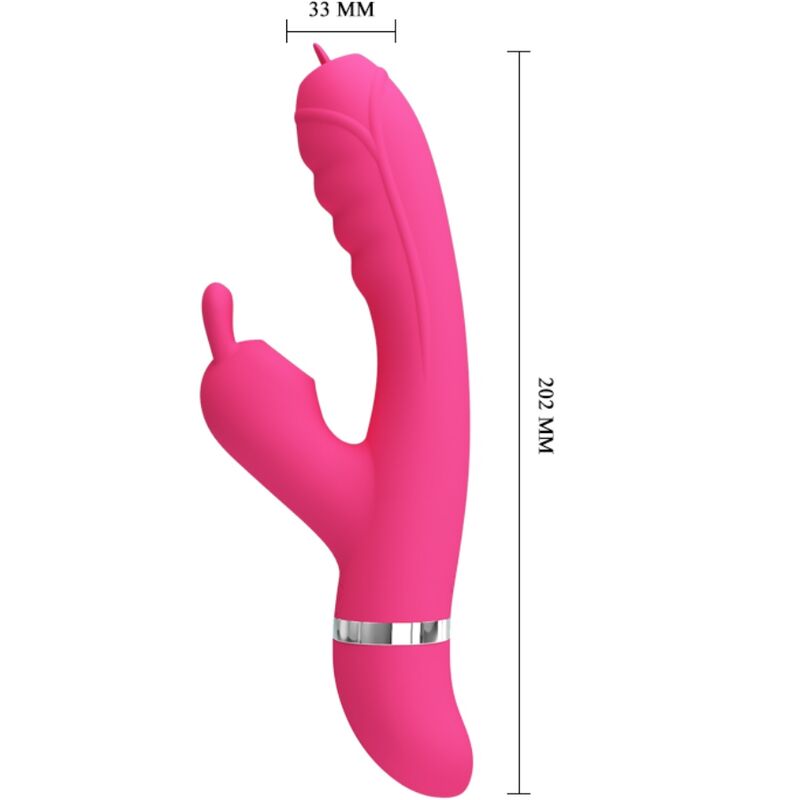 PRETTY LOVE - PHOENIX MULTIFUNCTION RABBIT VIBRATOR PINK - Toys "n" Us