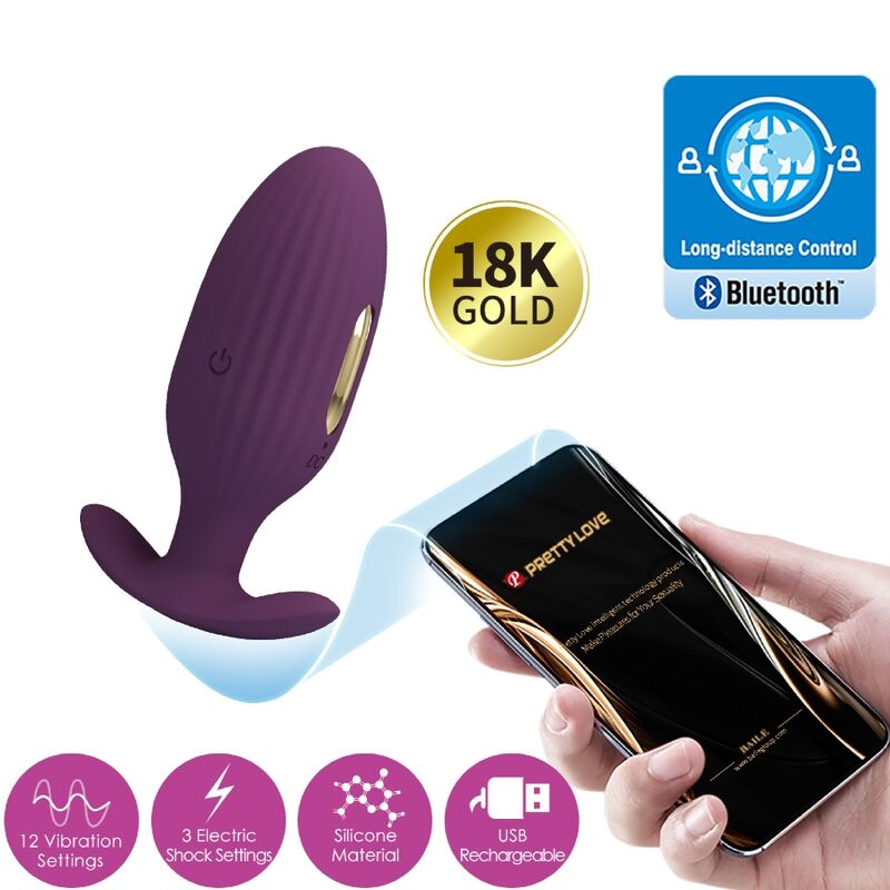 PRETTY LOVE - PLUG ANAL CONTROLADO POR APLICATIVO JEFFERSON ROXO - Toys "n" Us