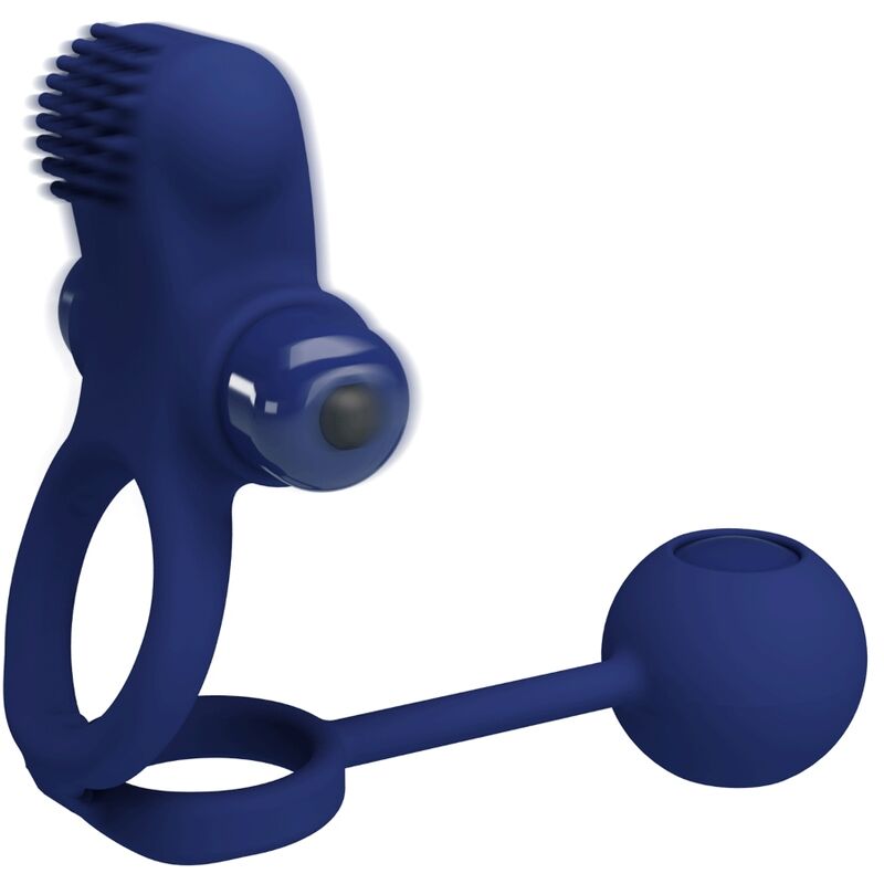 PRETTY LOVE - REMINGTON DOUBLE VIBRATING RING WITH PLUG BLUE - Toys "n" Us