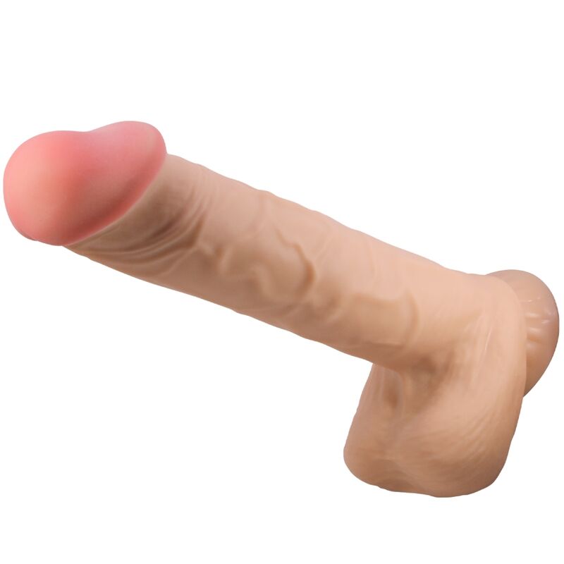 PRETTY LOVE - SÉRIE SLIDING SKIN DILDO REALÍSTICO COM VENTOSA DESLIZANTE PELE CARNE 26 CM - Toys "n" Us