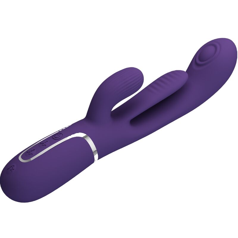 PRETTY LOVE - SHANIA TRIPLE RABBIT VIBRATOR MULTIFUNCTION PURPLE - Toys "n" Us