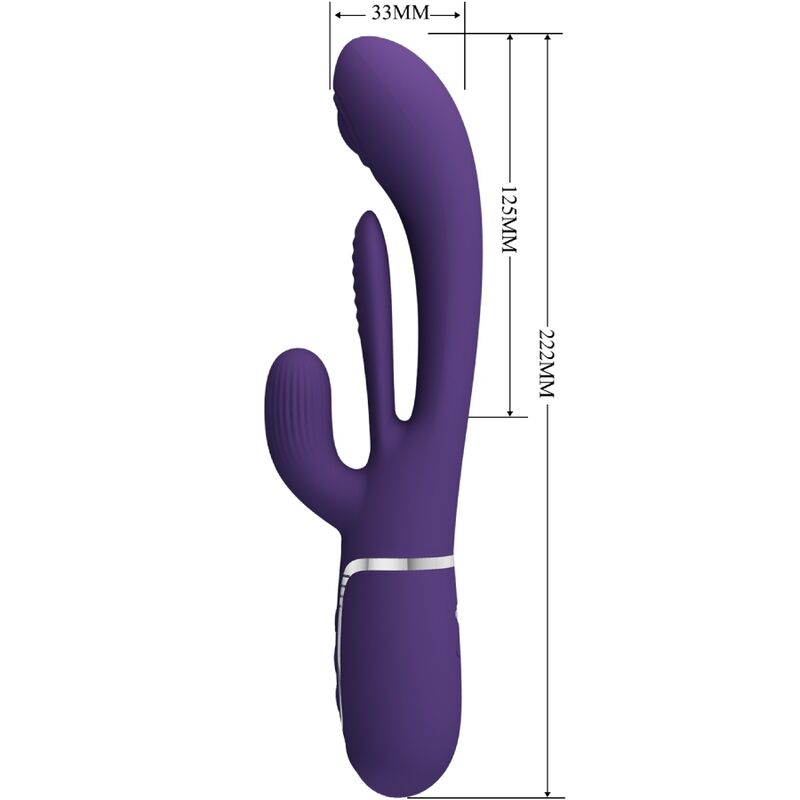 PRETTY LOVE - SHANIA TRIPLE RABBIT VIBRATOR MULTIFUNCTION PURPLE - Toys "n" Us
