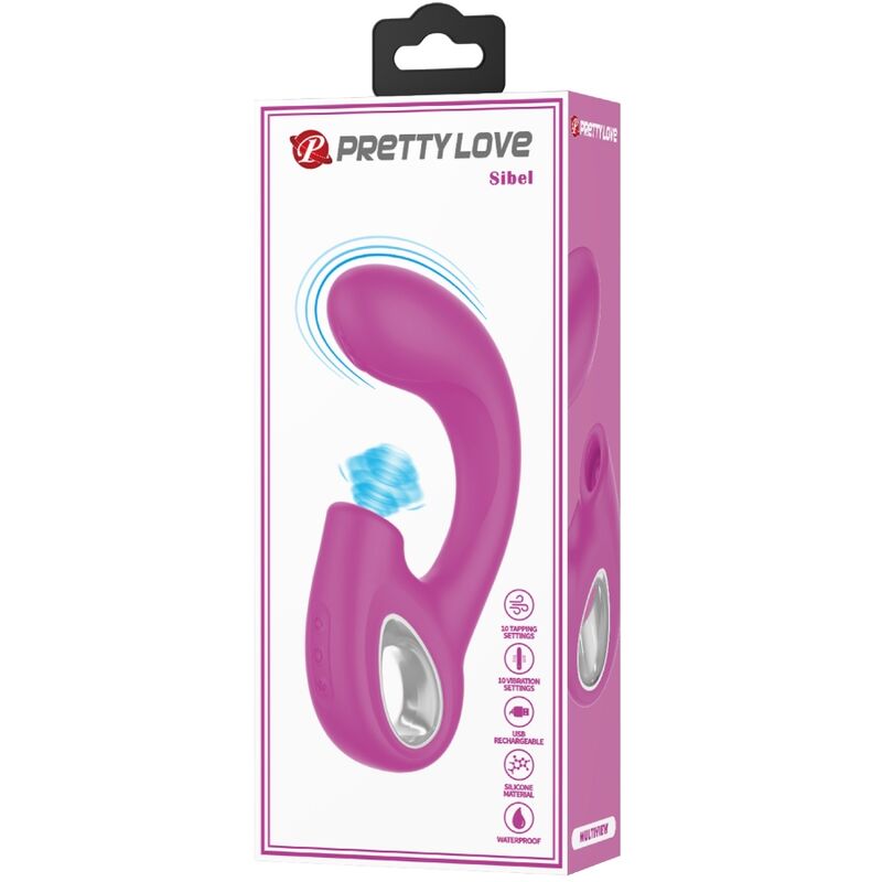PRETTY LOVE - SIBEL SIBEL G - SPOT VIBRATOR + CLITORIS STIMULATOR 10 VIBRATIONS PURPLE - Toys "n" Us