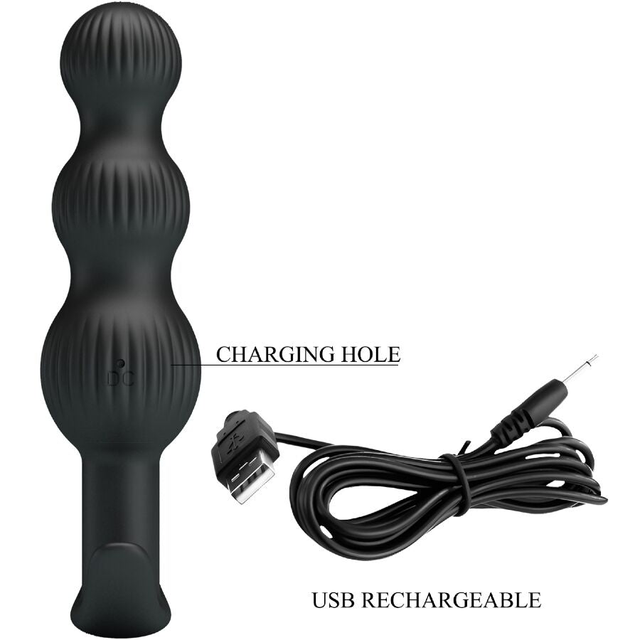 PRETTY LOVE - SIDNEY ANAL VIBRATOR 10 VIBRATIONS BLACK - Toys "n" Us