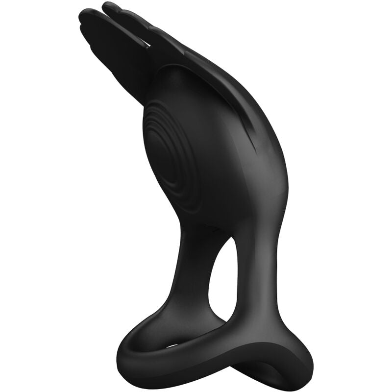 PRETTY LOVE - SILAS ANEL PARA PÊNIS VIBRANTE 7 VIBRAÕES SILICONE PRETO - Toys "n" Us