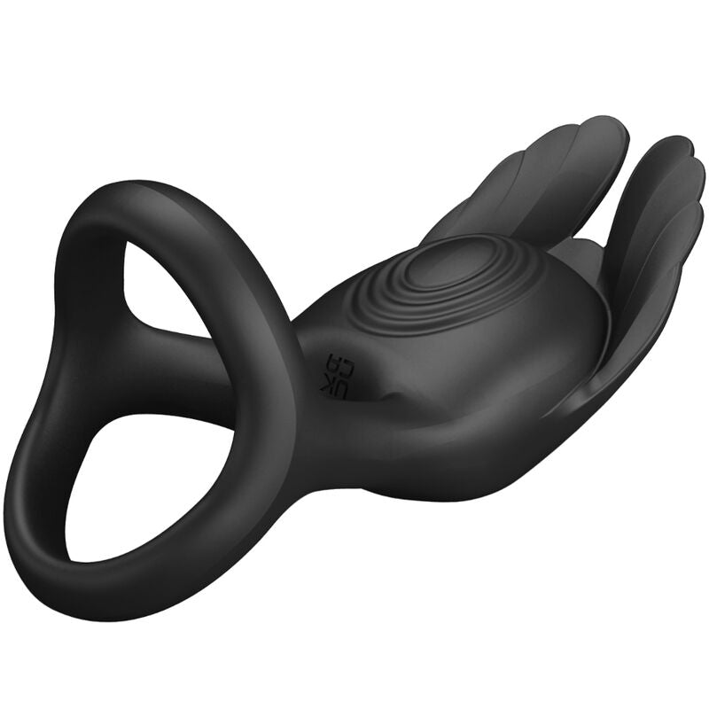 PRETTY LOVE - SILAS ANEL PARA PÊNIS VIBRANTE 7 VIBRAÕES SILICONE PRETO - Toys "n" Us