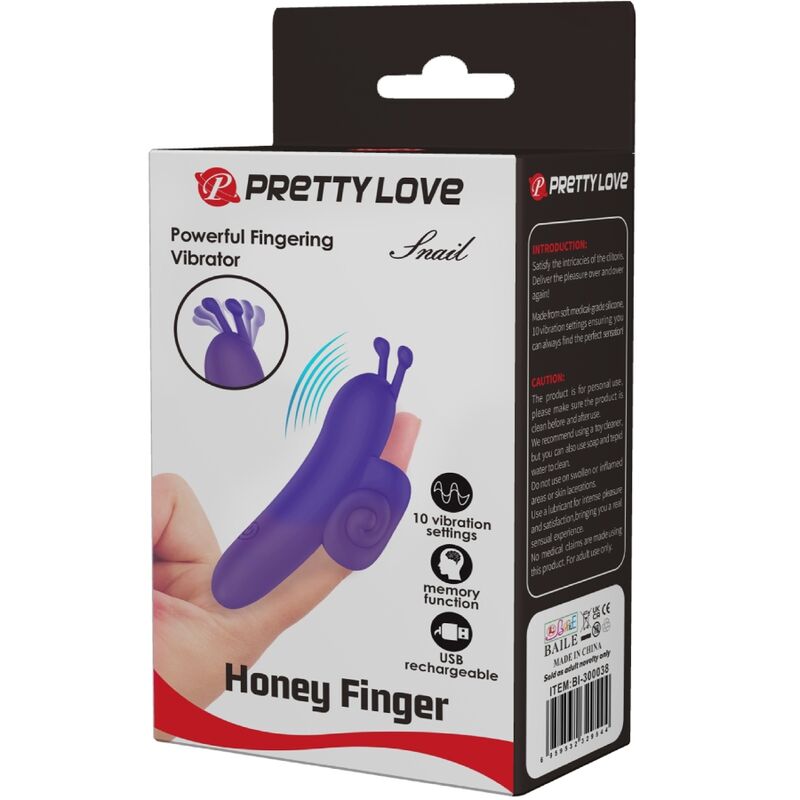 PRETTY LOVE - SNAIL POWERFUL PURPLE FINGER STIMULATOR - Toys "n" Us