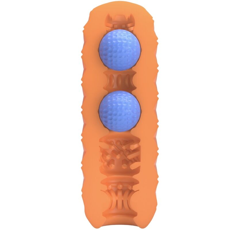 PRETTY LOVE - TWIN BALLS MALE MASTURBATOR ORANGE - Toys "n" Us