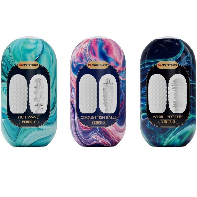 PRETTY LOVE - VENUS X 15 SILICONE MALE MASTURBATORS WHITE - Toys "n" Us