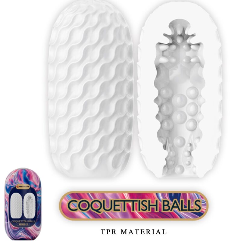 PRETTY LOVE - VENUS X 15 SILICONE MALE MASTURBATORS WHITE - Toys "n" Us