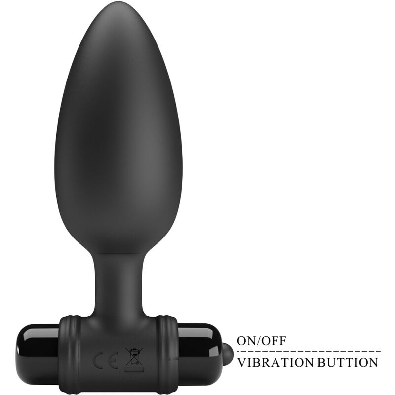 PRETTY LOVE - VIBRA BUTT PLUG 2 ANAL PLUG 10 VIBRATIONS BLACK - Toys "n" Us