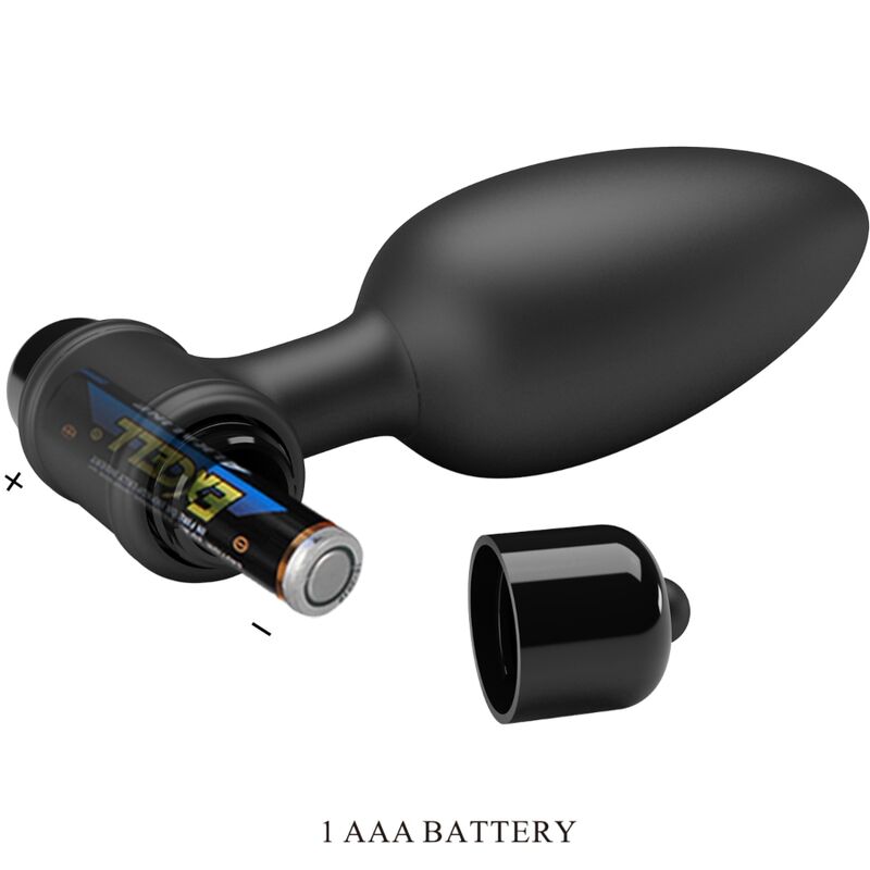 PRETTY LOVE - VIBRA BUTT PLUG 2 ANAL PLUG 10 VIBRATIONS BLACK - Toys "n" Us