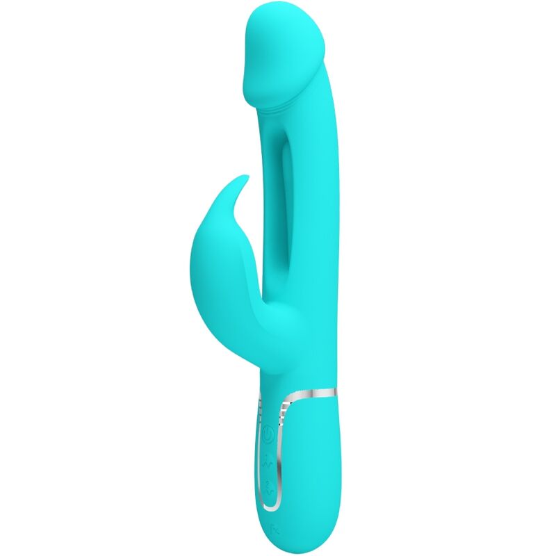 PRETTY LOVE - VIBRADOR COELHO DEJON 3 EM 1 MULTIFUNO AQUA VERDE - Toys "n" Us