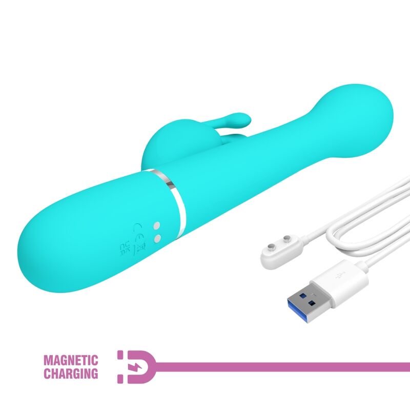 PRETTY LOVE - VIBRADOR COELHO DEJON 3 EM 1 MULTIFUNO AQUA VERDE - Toys "n" Us