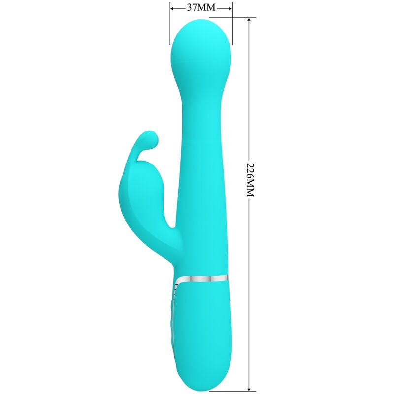 PRETTY LOVE - VIBRADOR COELHO DEJON 3 EM 1 MULTIFUNO AQUA VERDE - Toys "n" Us