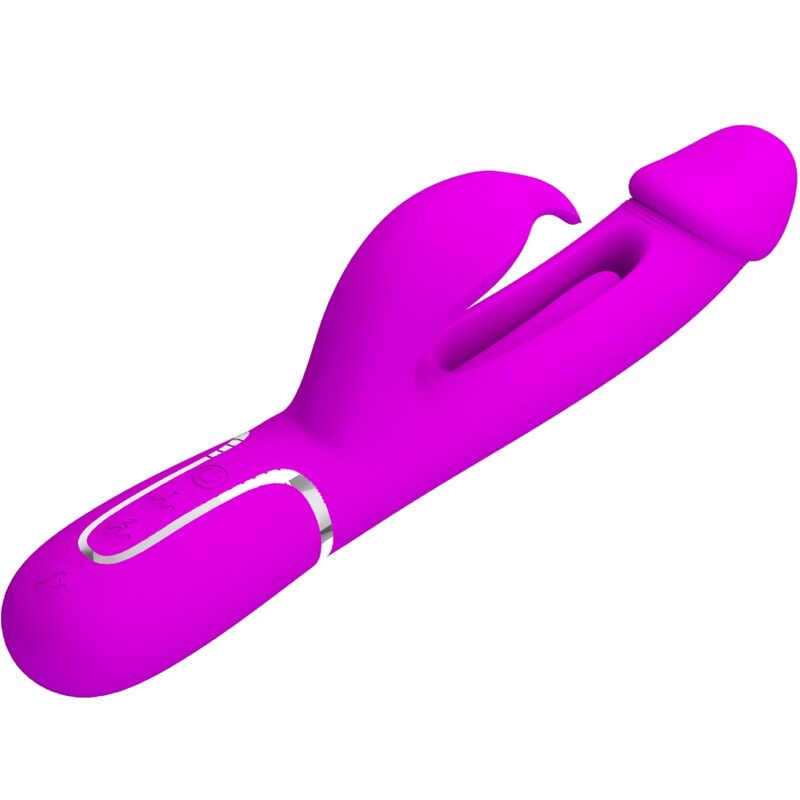 PRETTY LOVE - VIBRADOR COELHO DEJON 3 EM 1 MULTIFUNO FUCSIA - Toys "n" Us